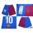 Photo8: FC Barcelona 2021-2022 Home Authentic Shirt and Shorts Set #10 Messi La Liga Patch/Badge