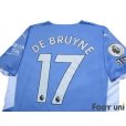 Photo4: Manchester City 2021-2022 Home Authentic Shirt and Shorts Set #17 De Bruyne