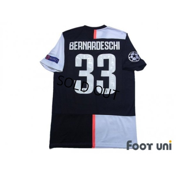 Photo2: Juventus 2019-2020 Home Shirt #33 Bernardeschi Champions League Patch/Badge w/tags