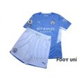 Photo1: Manchester City 2021-2022 Home Authentic Shirt and Shorts Set #17 De Bruyne (1)