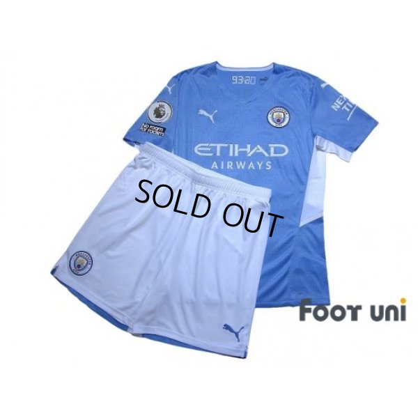 Photo1: Manchester City 2021-2022 Home Authentic Shirt and Shorts Set #17 De Bruyne