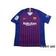 Photo1: FC Barcelona 2018-2019 Home Authentic Shirt #7 Coutinho La Liga Patch/Badge (1)