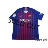 FC Barcelona 2018-2019 Home Authentic Shirt #7 Coutinho La Liga Patch/Badge