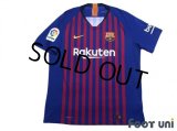 FC Barcelona 2018-2019 Home Authentic Shirt #7 Coutinho La Liga Patch/Badge