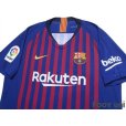 Photo3: FC Barcelona 2018-2019 Home Authentic Shirt #7 Coutinho La Liga Patch/Badge