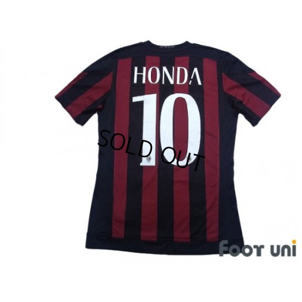 Photo2: AC Milan 2015-2016 Home Shirt #10 Keisuke Honda