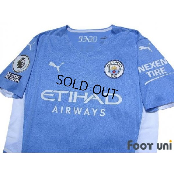 Photo3: Manchester City 2021-2022 Home Authentic Shirt and Shorts Set #17 De Bruyne