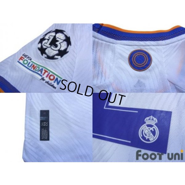 Photo6: Real Madrid 2021-2022 Home Authentic Shirt and Shorts Set #20 Vini Jr