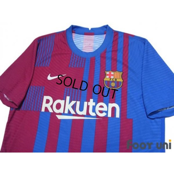 Photo3: FC Barcelona 2021-2022 Home Authentic Shirt and Shorts Set