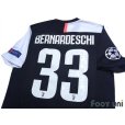 Photo4: Juventus 2019-2020 Home Shirt #33 Bernardeschi Champions League Patch/Badge w/tags