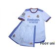 Photo1: Real Madrid 2021-2022 Home Authentic Shirt and Shorts Set #20 Vini Jr (1)