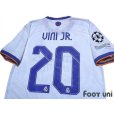 Photo4: Real Madrid 2021-2022 Home Authentic Shirt and Shorts Set #20 Vini Jr