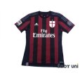 Photo1: AC Milan 2015-2016 Home Shirt #10 Keisuke Honda (1)