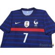 Photo3: France Euro 2020-2021 Home Authentic Shirt #7 Griezmann (3)