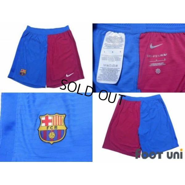 Photo8: FC Barcelona 2021-2022 Home Authentic Shirt and Shorts Set