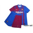 Photo1: FC Barcelona 2021-2022 Home Authentic Shirt and Shorts Set (1)