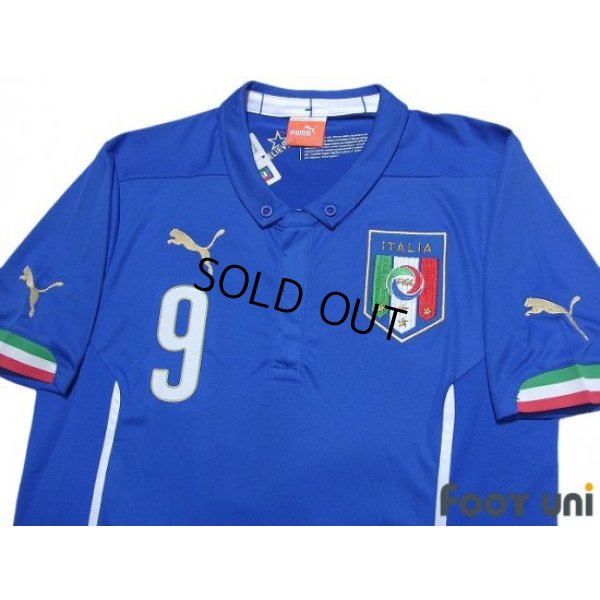 Photo3: Italy 2014 Home Shirt #9 Balotelli w/tags