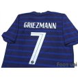 Photo4: France Euro 2020-2021 Home Authentic Shirt #7 Griezmann (4)