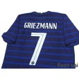 Photo4: France Euro 2020-2021 Home Authentic Shirt #7 Griezmann