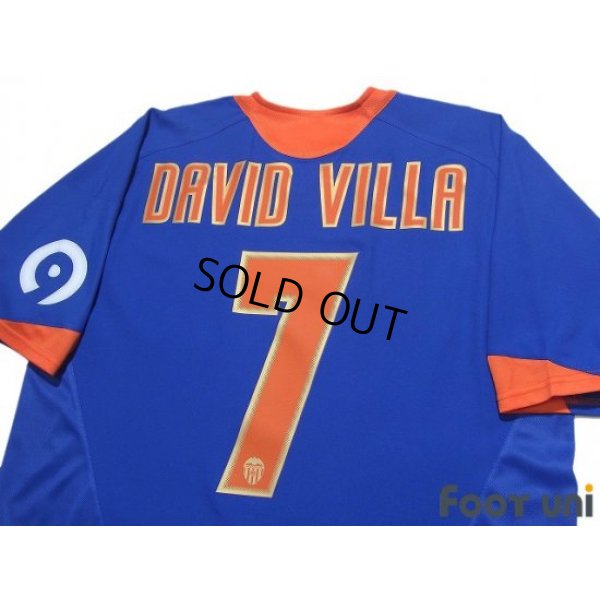 Photo4: Valencia 2005-2006 Away Shirt #7 David Villa With sleeve sponsor