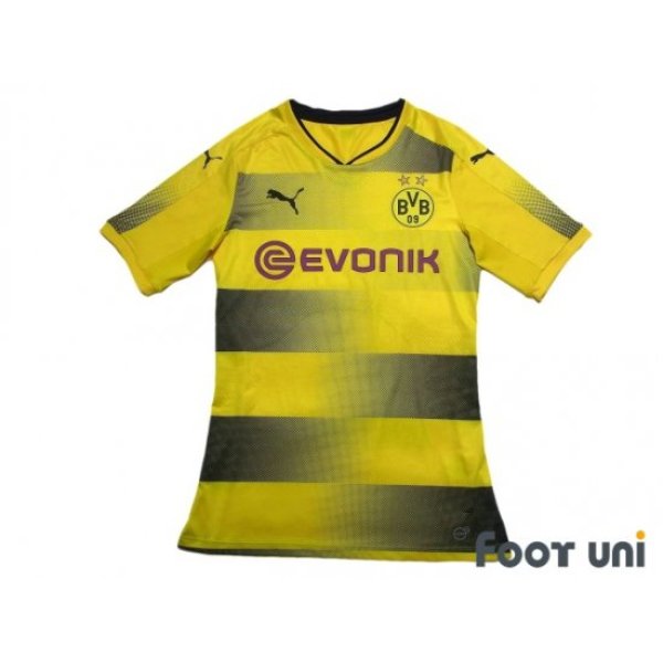 Photo1: Borussia Dortmund 2017-2018 Home Authentic Shirt