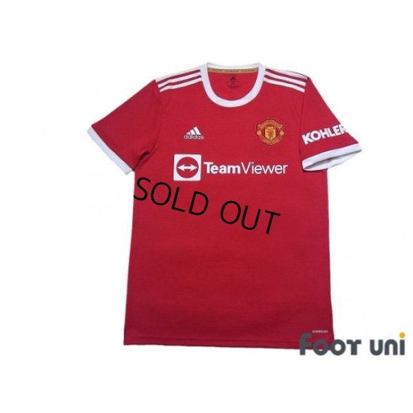 Photo1: Manchester United 2021-2022 Home Shirt #7 Cristiano Ronaldo