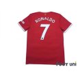 Photo2: Manchester United 2021-2022 Home Shirt #7 Cristiano Ronaldo (2)