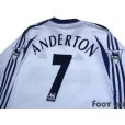 Photo4: Tottenham Hotspur 2001-2002 Home Long Sleeve Shirt #7 Anderton The F.A. Premier League Patch/Badge