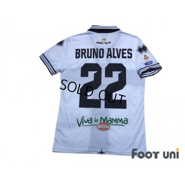 Photo2: Parma 2018-2019 Home Shirt #22 Bruno Alves Serie A Tim Patch/Badge w/tags