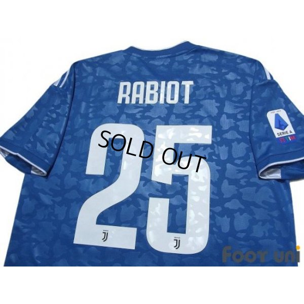 Photo4: Juventus 2019-2020 Third Shirt #25 Adrien Rabiot Serie A Tim Patch/Badge