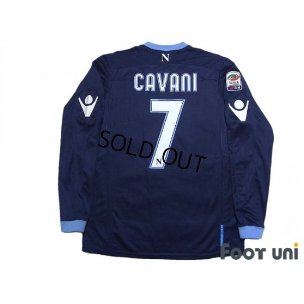 Photo2: Napoli 2010-2011 Third Long Sleeve Shirt #7 Cavani Serie A Tim Patch/Badge w/tags