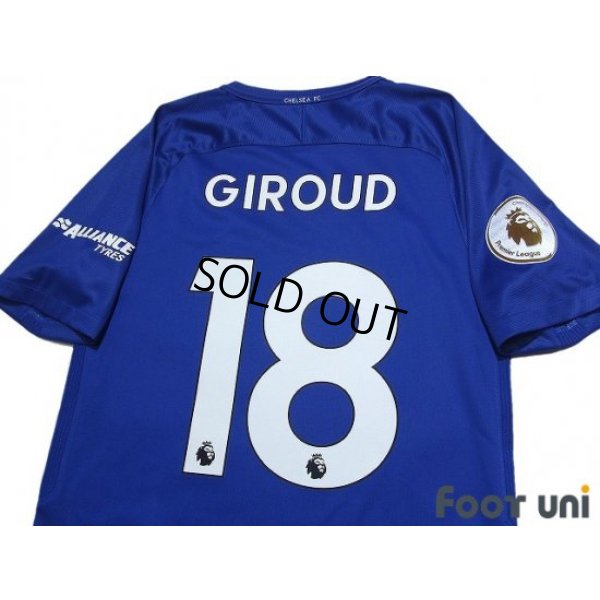 Photo4: Chelsea 2017-2018 Home Shirt #18 Giroud Premier League Patch/Badge