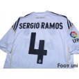 Photo4: Real Madrid 2009-2010 Home Shirt #4 Sergio Ramos LFP Patch/Badge w/tags