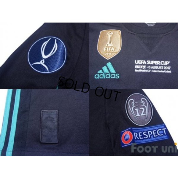 Photo7: Real Madrid 2017-2018 Away Long Sleeve Shirt #7 Cristiano Ronaldo