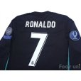 Photo4: Real Madrid 2017-2018 Away Long Sleeve Shirt #7 Cristiano Ronaldo