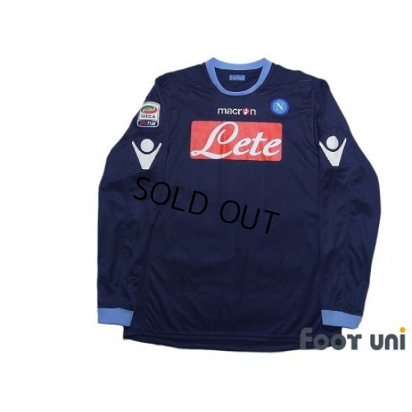 Photo1: Napoli 2010-2011 Third Long Sleeve Shirt #7 Cavani Serie A Tim Patch/Badge w/tags