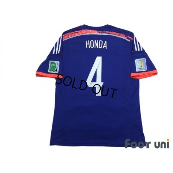 Photo2: Japan 2014 Home Shirt #4 Keisuke Honda FIFA World Cup Brazil Patch/Badge w/tags