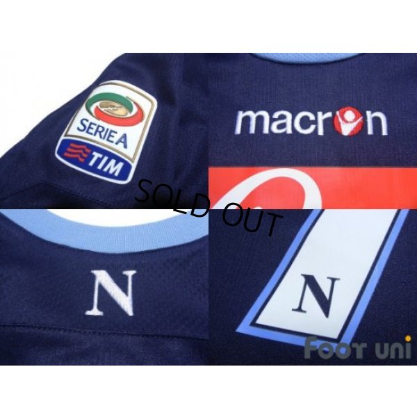 Photo7: Napoli 2010-2011 Third Long Sleeve Shirt #7 Cavani Serie A Tim Patch/Badge w/tags