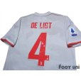 Photo4: Juventus 2019-2020 Away Shirt #4 De Ligt Serie A Tim Patch/Badge w/tags