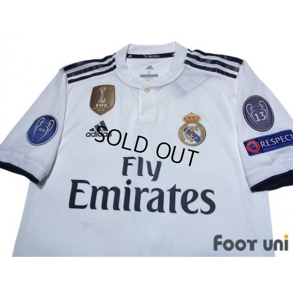 Photo3: Real Madrid 2018-2019 Home Authentic Shirt #9 Benzema w/tags