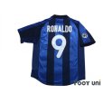 Photo2: Inter Milan 2001-2002 Home Shirt #9 Ronaldo Lega Calcio Patch/Badge (2)