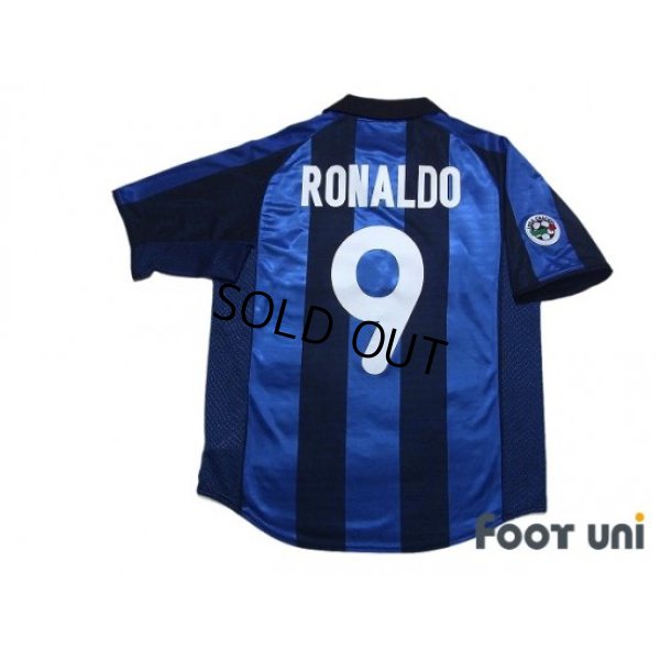 Photo2: Inter Milan 2001-2002 Home Shirt #9 Ronaldo Lega Calcio Patch/Badge