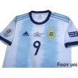 Photo3: Argentina 2019 Home Shirt #9 Kun Aguero Copa America Patch/Badge