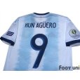 Photo4: Argentina 2019 Home Shirt #9 Kun Aguero Copa America Patch/Badge