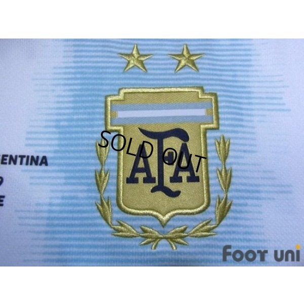 Photo6: Argentina 2019 Home Shirt #9 Kun Aguero Copa America Patch/Badge