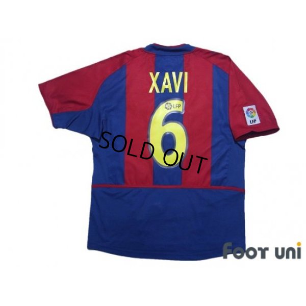 Photo2: FC Barcelona 2002-2003 Home Shirt #6 Xavi Hernandez LFP Patch/Badge