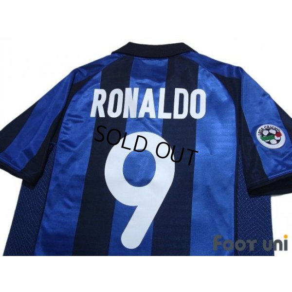 Photo4: Inter Milan 2001-2002 Home Shirt #9 Ronaldo Lega Calcio Patch/Badge
