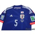 Photo3: Japan 2014 Home Authentic Shirt #5 Yuto Nagatomo FIFA World Cup Brazil Patch/Badge