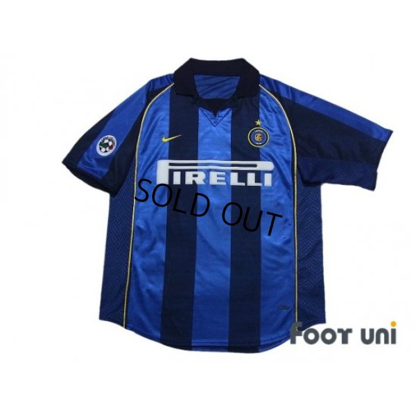 Photo1: Inter Milan 2001-2002 Home Shirt #9 Ronaldo Lega Calcio Patch/Badge