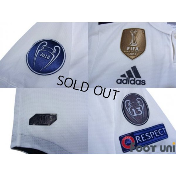 Photo7: Real Madrid 2018-2019 Home Authentic Shirt #9 Benzema w/tags